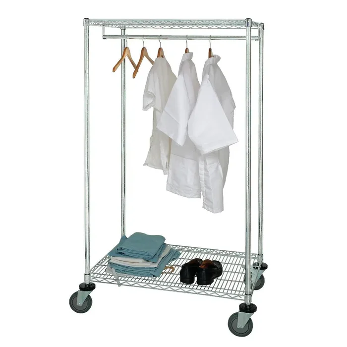 Quantum Storage Systems Single Pole Portable Stationary Garment Racks