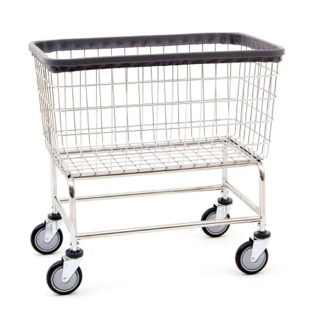 R & B Wire Products Laundry Cart – 412KD2+2/WHT