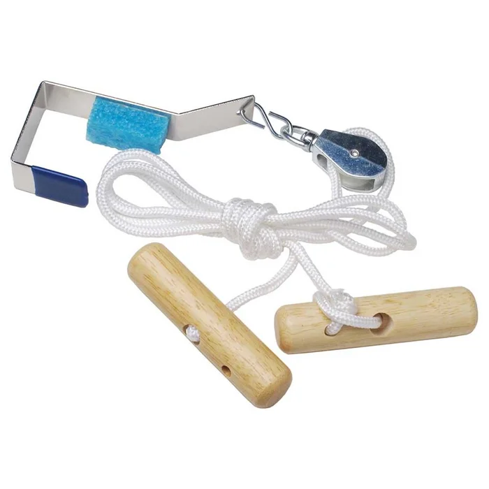 RangeMaster EconoRanger Shoulder Pulley Overdoor Pulley System, Webbing Strap, Wood Handles – 31971