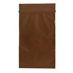 RD Plastics Company Reclosable Bag 2 X 3 Inch Plastic Amber Zipper Closure, 100/PK