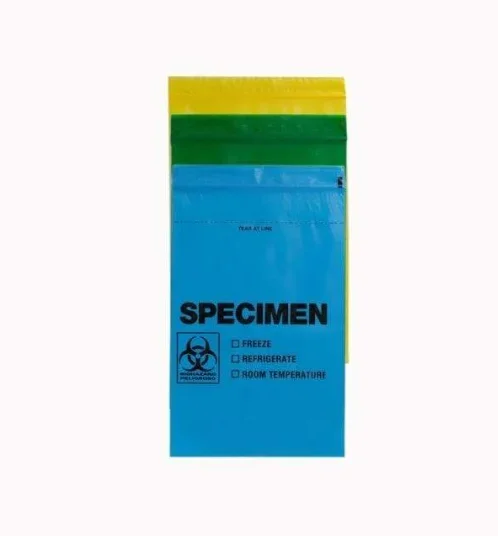 Rd Plastics Company Specimen Transport Bag With Document Pouch 6 X 9 Inch Plastic Zip Closure Biohazard Symbol / Storage Instructions Nonsterile – Q866