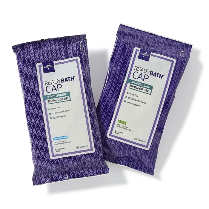 ReadyBath Rinse-Free Conditioning Shampoo Caps, Scented, Case of 30