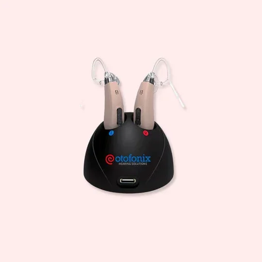 Rechargeable, Advanced Background Noise Reduction, Otofonix HELIX Hearing Aid