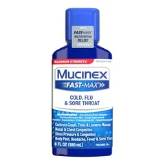 Reckitt Benckiser Cold and Cough Relief Mucinex® 650 mg – 20 mg – 400 mg – 10 mg / 20 mL Strength Liquid 6 oz.