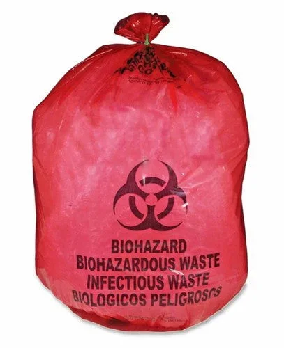 Red Biohazard Bags 23 x 23 – 500/cs – 12 Microns