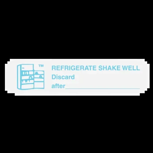 Refrigerate, Shake Well Label, 1000 count