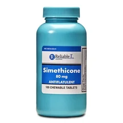 Reliable 1 Labs Gas Relief 80 mg Strength Chewable Tablet 100 Tablets