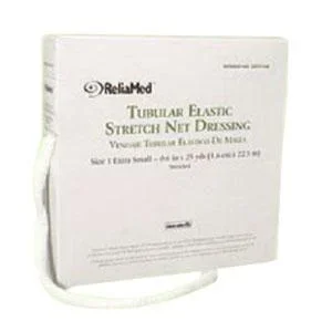 ReliaMed Tubular Elastic Stretch Net Dressing, X-Large 35″ – 42″ x 25 yds. (Chest, Back, Perineum and Axilla)