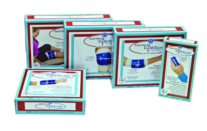 Relief Pak Cold n’ Hot Donut Compression Sleeve – large (for 15″ – 21″ circumference)