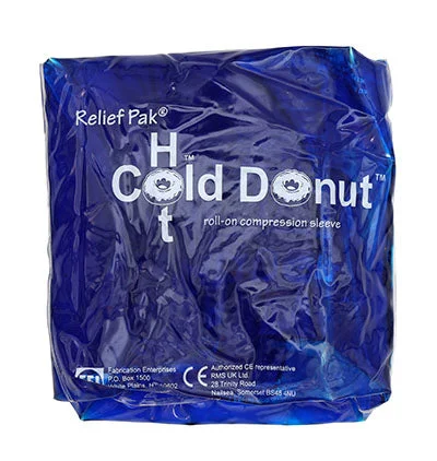Relief Pak Cold n’ Hot Donut Compression Sleeve – large (for 4-10″ circumference) – Case of 10 – 11-1533-10