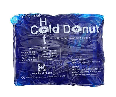 Relief Pak Cold n’ Hot Donut Compression Sleeve – medium (for 10″ – 15″ circumference) – 11-1532