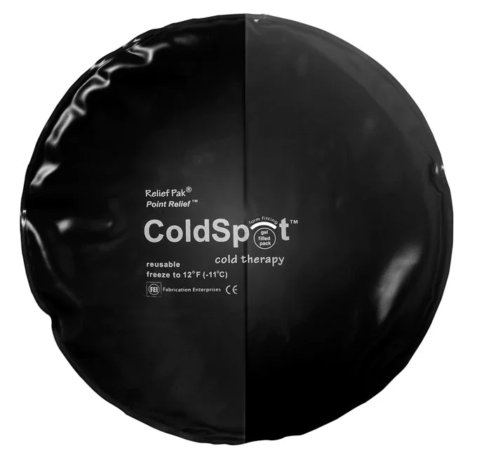 Relief Pak ColdSpot Black Urethane Pack – circular – 10″ diameter – Case of 12 – 11-1257-12