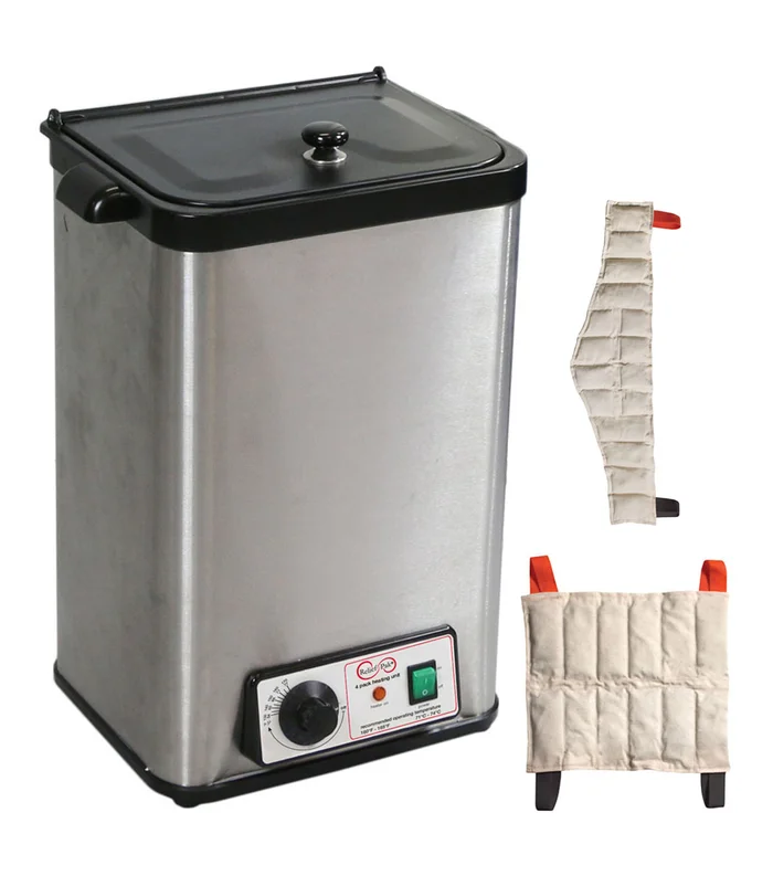 Relief Pak Heating Unit, 4-Pack Capacity, Stationary with (2) Standard and (2) Neck Packs, 110V