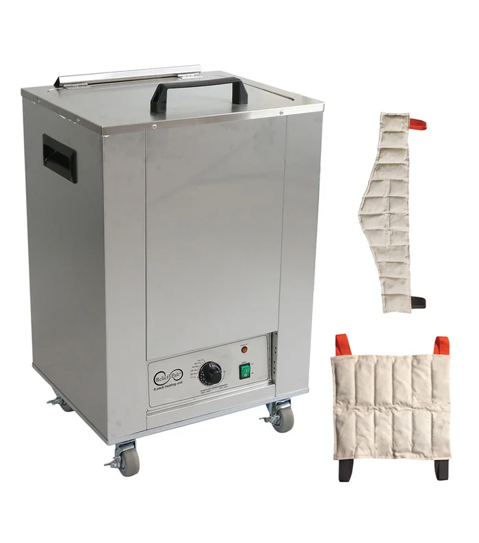 Relief Pak Heating Unit, 8-Pack Capacity, Mobile with (4) Standard and (4) Neck Packs, 110V – Av