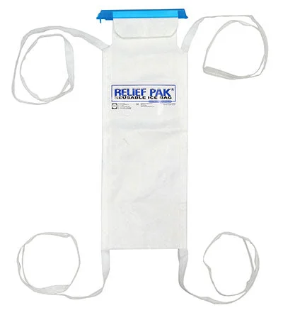 Relief Pak Insulated Ice Bag – Tie Strings – small – 5″ x 13″ – 11-1243