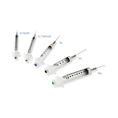 Retractable Technologies Syringe with Hypodermic Needle VanishPoint 10 mL 20 Gauge 1-1/2 Inch Attached Needle Retractable Needle