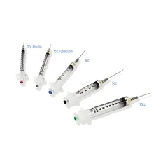 Retractable Technologies Syringe with Hypodermic Needle VanishPoint 5 mL 25 Gauge 1-1/2 Inch Attached Needle Retractable Needle
