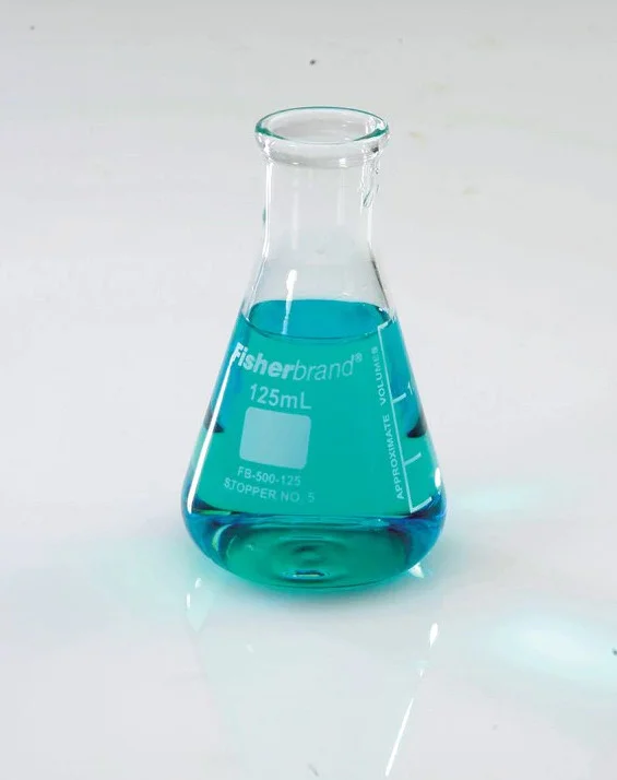 Reusable Glass Narrow-Mouth Erlenmeyer Flasks, 48/Case