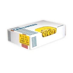 RJ Schinner Co Chemotherapy Linen Bag 40 – 45 gal. Yellow Bag Polyethylene 40 x 46, 200 EA/CS