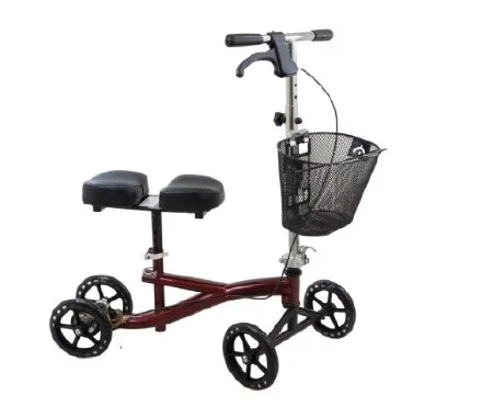 Roscoe Medical Knee Scooter Roscoe 4 Wheel Burgundy Red – ROS-KSBG