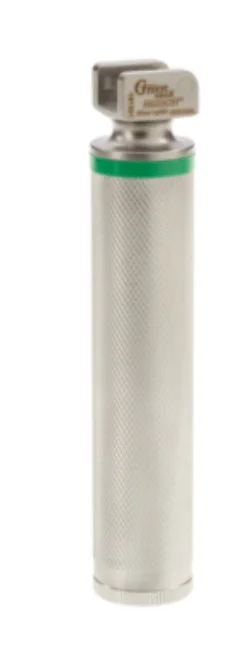 Rüsch Green Spec Fiber-Optic Metal Reusable Laryngoscope Handle – Medium/Standard