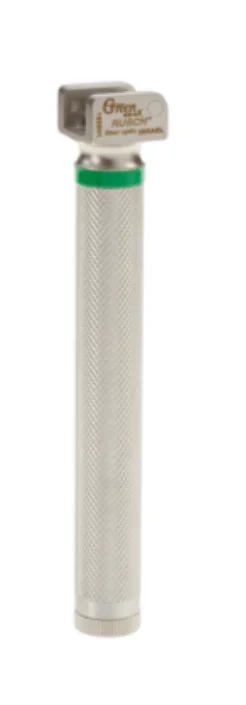 Rüsch Green Spec Fiber-Optic Metal Reusable Laryngoscope Handle – Small/Penlight