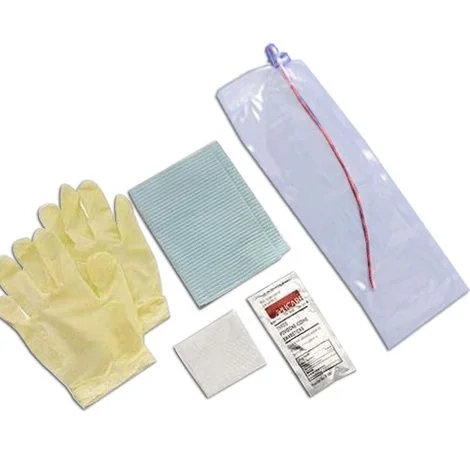 Rusch MMG Closed System Red Rubber Intermittent Catheter Kit – Straight Tip