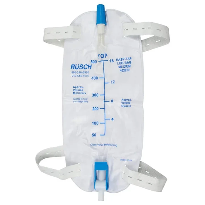 Rusch Urinary Leg Bag with Easy Tap Drainage Valve