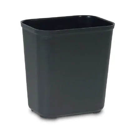 Saalfeld Redistribution Rubbermaid Commercial Products Fire-Resistant Trash Can 28 Quart Rectangular Black Thermoset Polyester Open Top – FG254300BLA