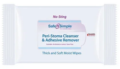 Safe N Simple WIPE, CLEANSER PERI-STOMA SAFEN’ SIMPLE (75/BX 12BX/CS) – SNS00575