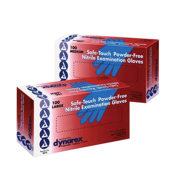 Safe-Touch Powder-Free Nitrile Exam Gloves Powder-free Nitrile Exam Gloves, Medium – 924750/NA/NA/MD