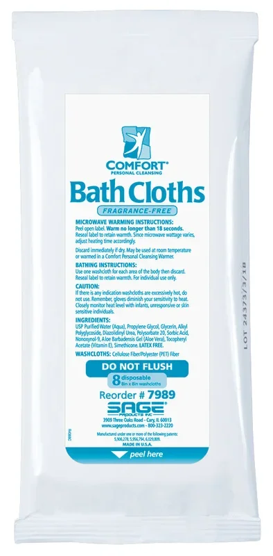 Sage Products Fragrance-Free Bath Cloths