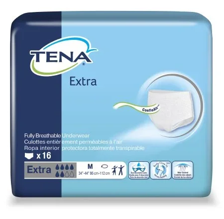 SCA Personal Care TENA Extra Adult Absorbent Underwear Pull On Medium Disposable Heavy Absorbency – 72232