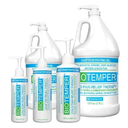 Scientific Solutions Global LLC BioTemper Topical Pain Relief 10% Strength Menthol Topical Gel 16 oz. – BT016
