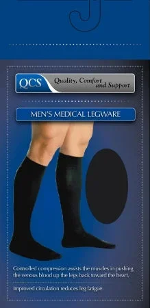 Scott Specialties Compression Socks Knee High Black Closed Toe-1 Pair