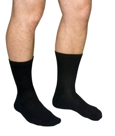 Scott Specialties Diabetic Compression Socks Crew Small Black Closed Toe – CO1680 BLA S