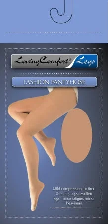 Scott Specialties Loving Comfort Compression Pantyhose Petite Beige Closed Toe – 1657 BEI PT