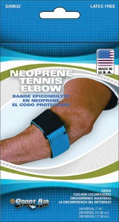 Scott Specialties Sport-Aid Elbow Support One Size Fits Most Hook and Loop Closure Tennis – SA9032 BLU UN