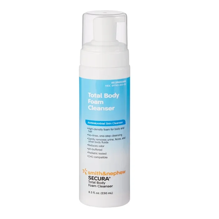 Secura Rinse-Free Antimicrobial Foam Body Wash