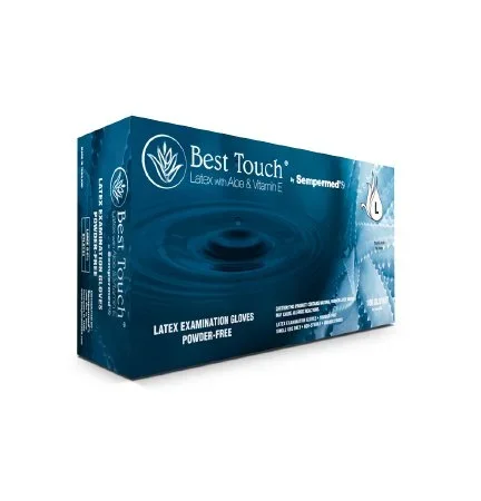 Sempermed USA Best Touch Exam Glove Medium NonSterile Latex Standard Cuff Length Fully Textured White Not Chemo Approved – BTLA103