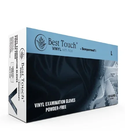 Sempermed USA Best Touch Vinyl NonSterile Smooth Exam Gloves – White