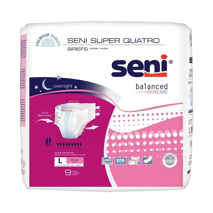 Seni Super Quatro Severe Absorbency Incontinence Brief