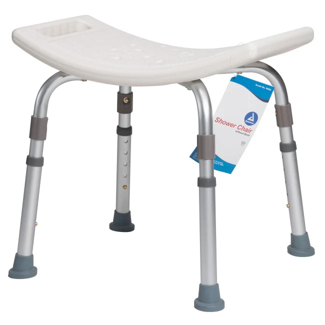 Shower Chair without Back, White, 1pc/box,4box/cs