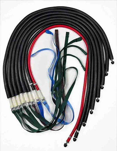 Shuttle Ultimate Headend Elasticords, Set of 8 (5 Green, 1 Navy, 1 Blue, 1 Brown) – 10-3579