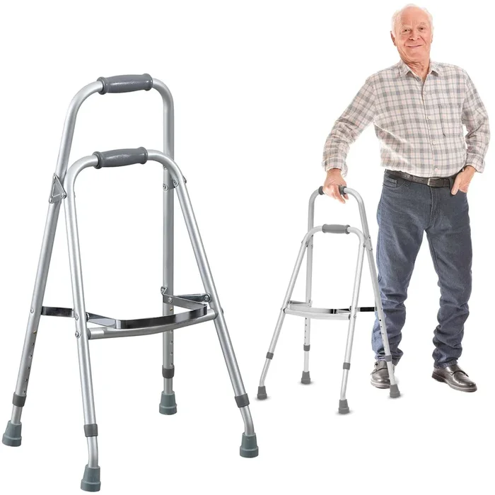 Side Stepper Hemi Walkers for Seniors – Silver Lightweight Walker