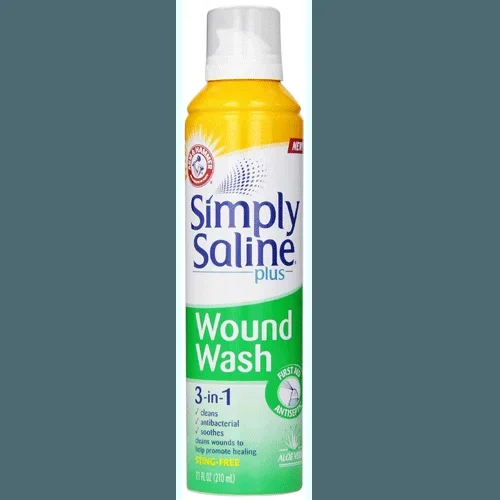 Simply Saline Plus 3-in-1 Wound Wash Antiseptic Cleanser, 7.1 oz