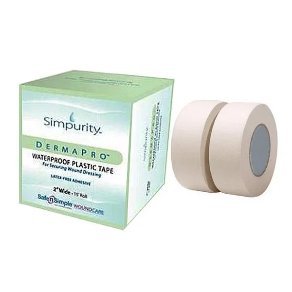 Simpurity DermaPro Waterproof Silicone Tape, 1″ x 5yd