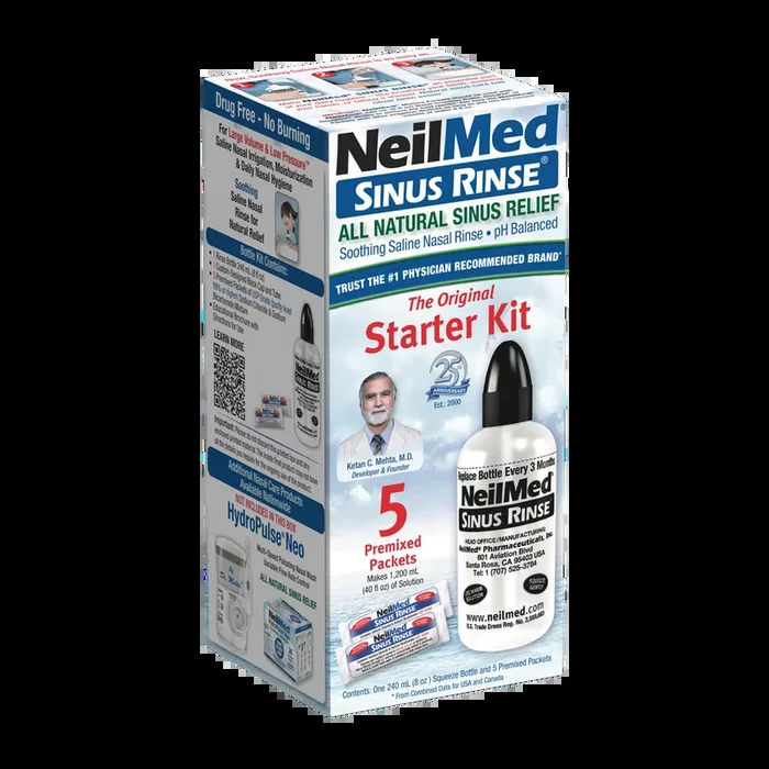 Sinus Rinse Starter Kit with 5 Packets
