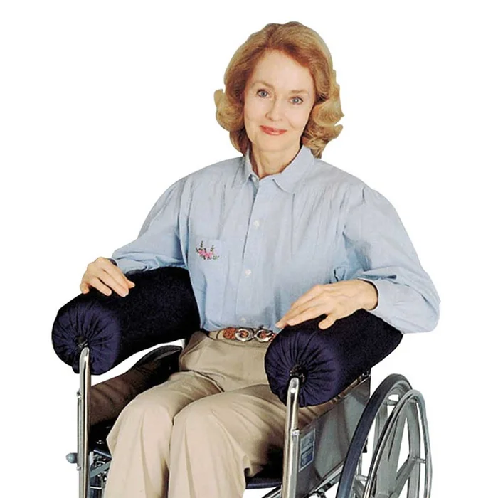 SkiL-Care Lateral Stabilizer Armrest Bolsters Lateral Stabilizer Armrest Bolster, Full Arm, 5″ dia., Nylon Cover – 706112