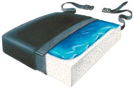 Skil-Care Skil-Care Seat Cushion 16 W X 16 D X 2 H Inch Foam / Gel – 909530